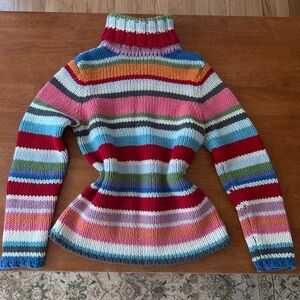 Vintage Gap Striped Turtleneck Sweater